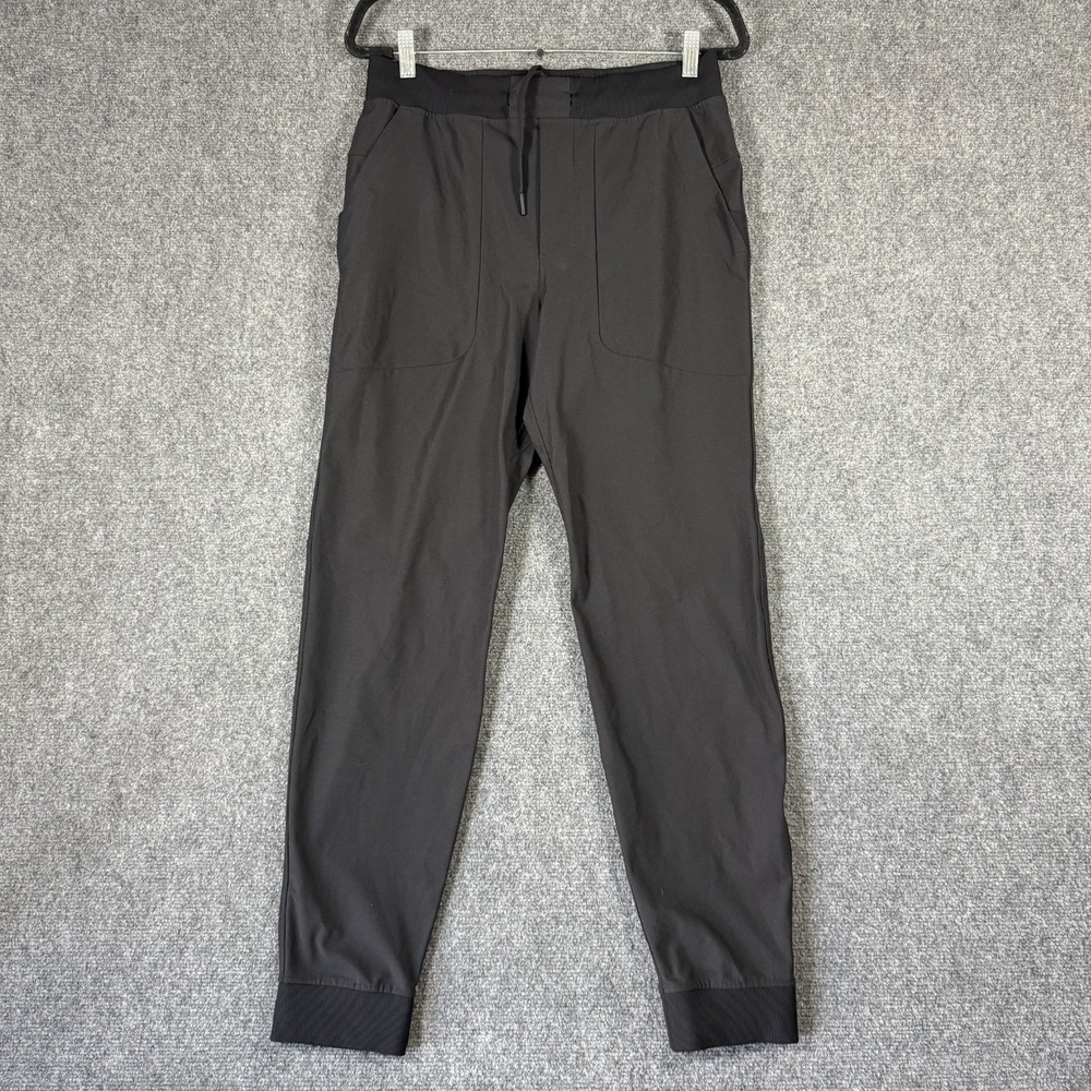 Lululemon ABC Jogger Mens Medium Black Warpstreme Athletic Activewear Pants